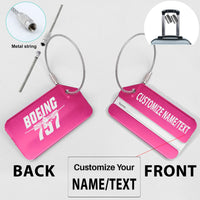 Thumbnail for Amazing Boeing 757 Designed Fashion Metal Luggage Tags