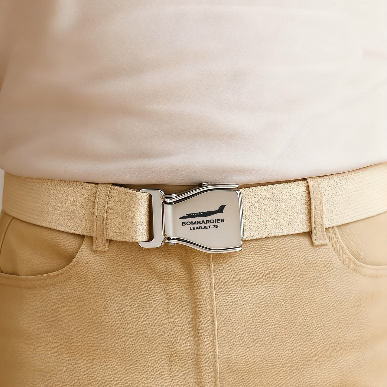 The Bombardier Learjet 75 Designed Fashion Airplane Seat Belts