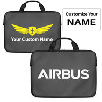 Thumbnail for Airbus & Text Designed Laptop & Tablet Bags