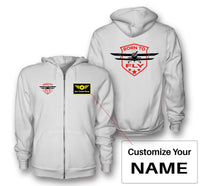 Thumbnail for Born To Fly Designed Designed Zipped Hoodies