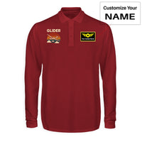 Thumbnail for Retro I Love Gliding Designed Long Sleeve Polo T-Shirts