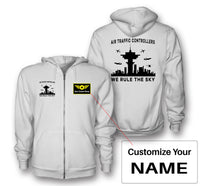 Thumbnail for Air Traffic Controllers - We Rule The Sky Designed Zipped Hoodies