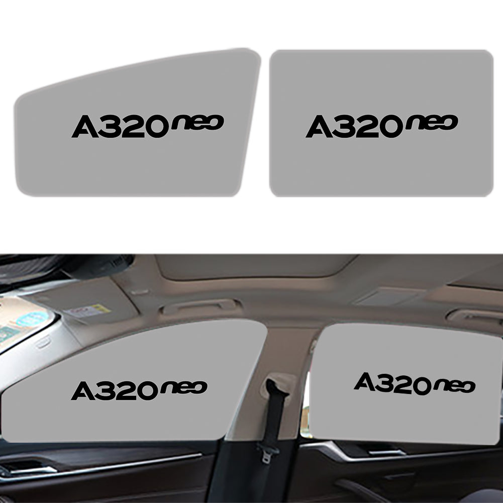 A320neo & Text Designed Car Sun Shade (Side window)