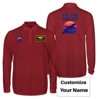 Thumbnail for Fly The Night Designed Long Sleeve Polo T-Shirts (Double-Side)