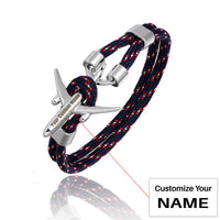 Thumbnail for (Edition 2) Super Quality Stylish Airplane Shape Bracelets Silver  (Mixed Colours)