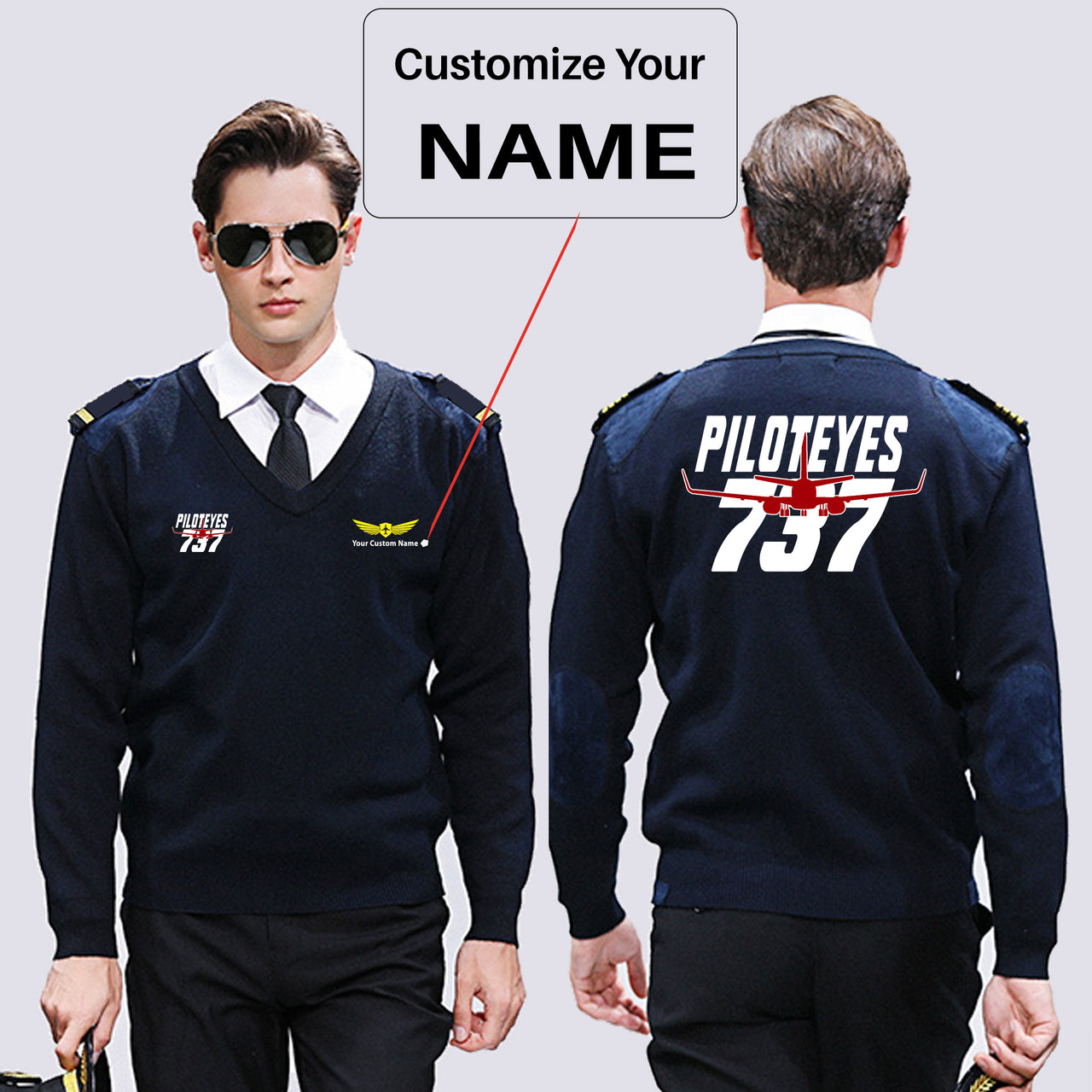 Amazing Piloteyes737 Designed Wool Pilot Sweaters