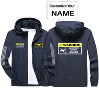 Thumbnail for Warning May Constantly Talk About Aviation Sport & Running Jackets
