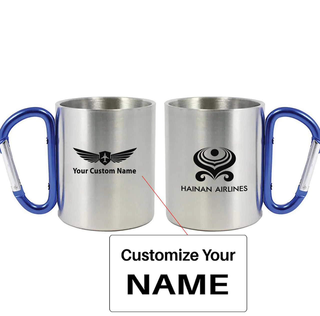 Hainan Airlines Designed Stainless Steel Outdoors Mugs