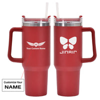 Thumbnail for Jin Air Airlines 40oz Stainless Steel Car Mug With Holder