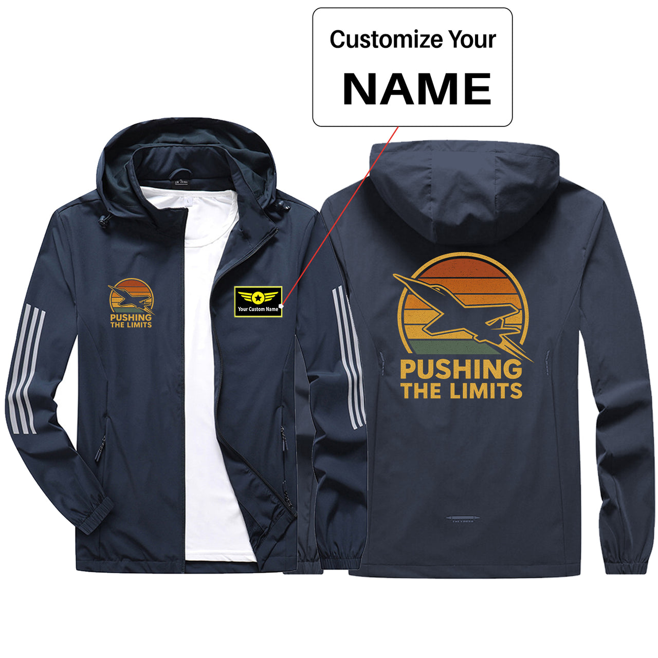 Pushing The Limits Retro Design Sport & Running Jackets