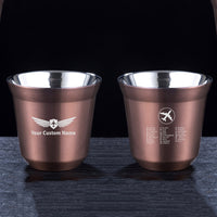 Thumbnail for Aviation Alphabet 2 Designed Double Wall Stainless Steel Coffee Mugs