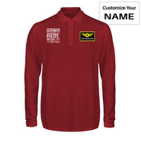 Thumbnail for Student Pilot Label Designed Long Sleeve Polo T-Shirts