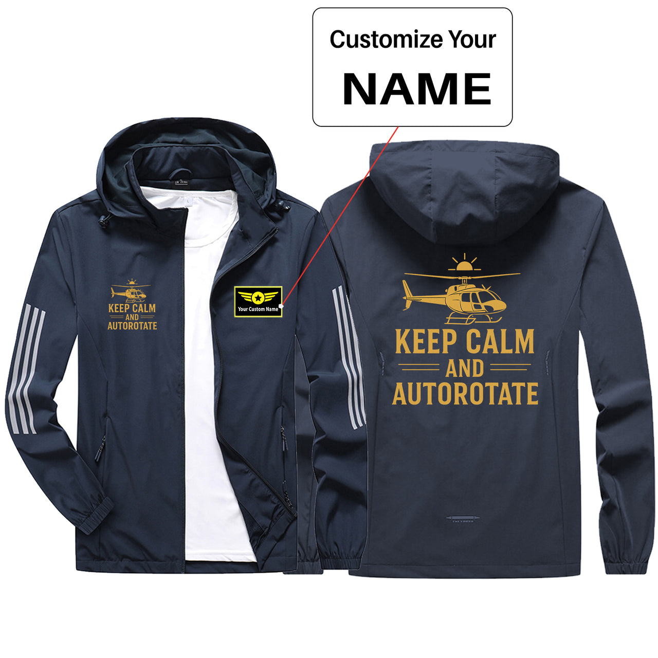 Keep Calm and Autorotate Design Sport & Running Jackets