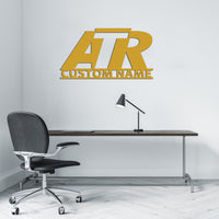 Thumbnail for ATR & Text Designed Wall Metal Signs