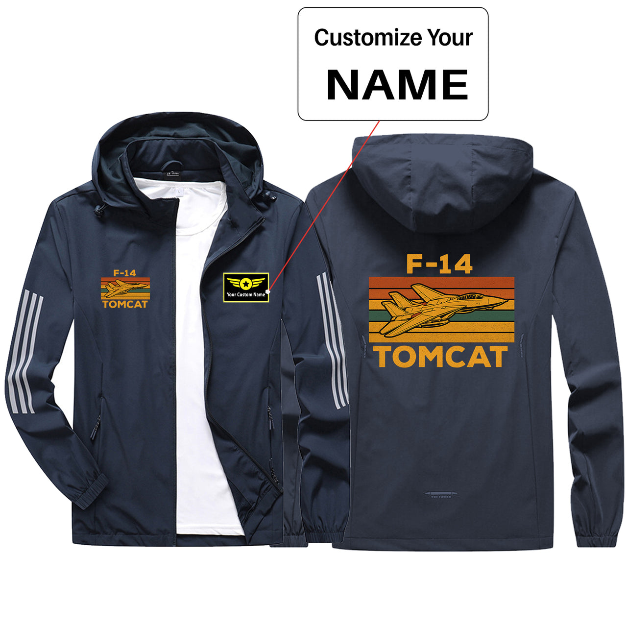 Retro F-14 TOMCAT Design Sport & Running Jackets