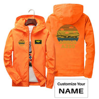 Thumbnail for Retro Airbus A330 Designed Thin Windbreaker Jackets