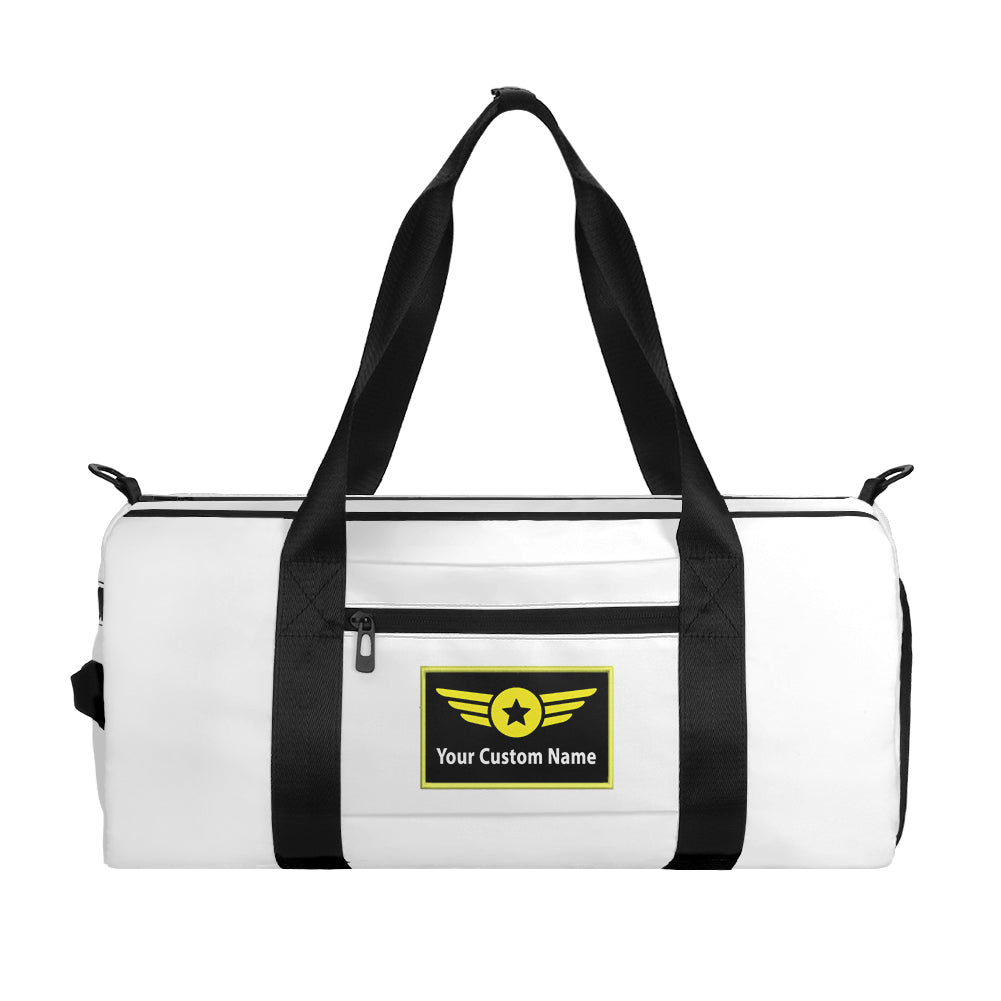 Custom Name (Special Badge) Designed Sports Bag