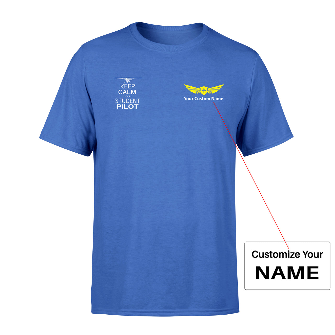Student Pilot Designed Men T-Shirt