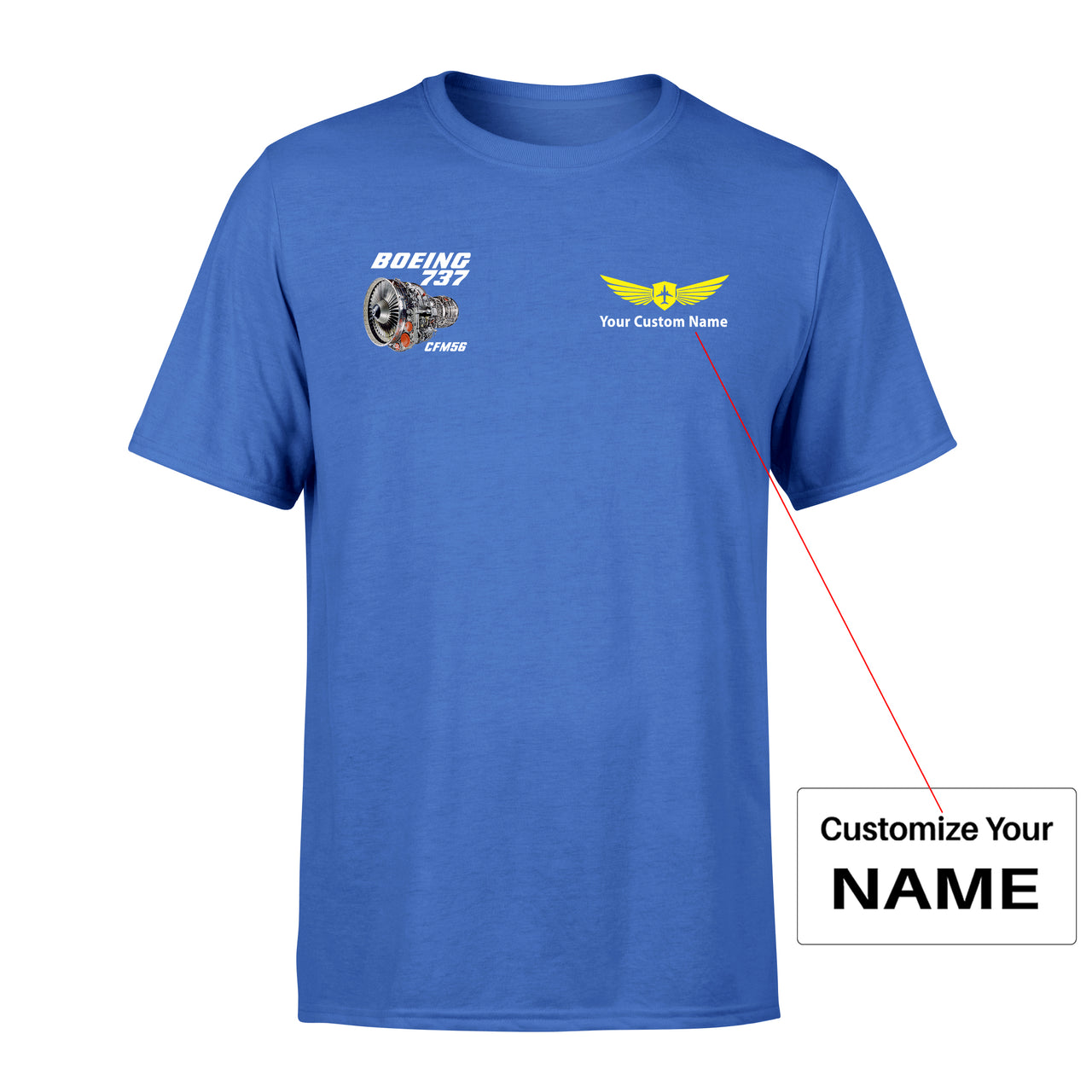 Boeing 737 themed t-shirt from Aviation Shop