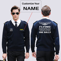 Thumbnail for Flying One Ball Designed Wool Pilot Sweaters