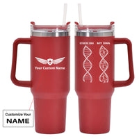 Thumbnail for Aviation DNA Designed 40oz Stainless Steel Car Mug With Holder