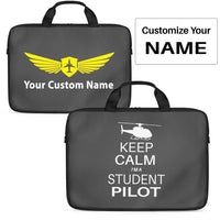Thumbnail for Student Pilot (Helicopter) Designed Laptop & Tablet Bags