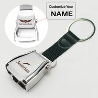 Thumbnail for Austrian Airlines Designed Airplane Seat Belt Key Chains