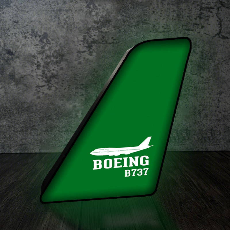Boeing 737 Printed Designed Led Aircraft Tail & 3D Lamp - view 7