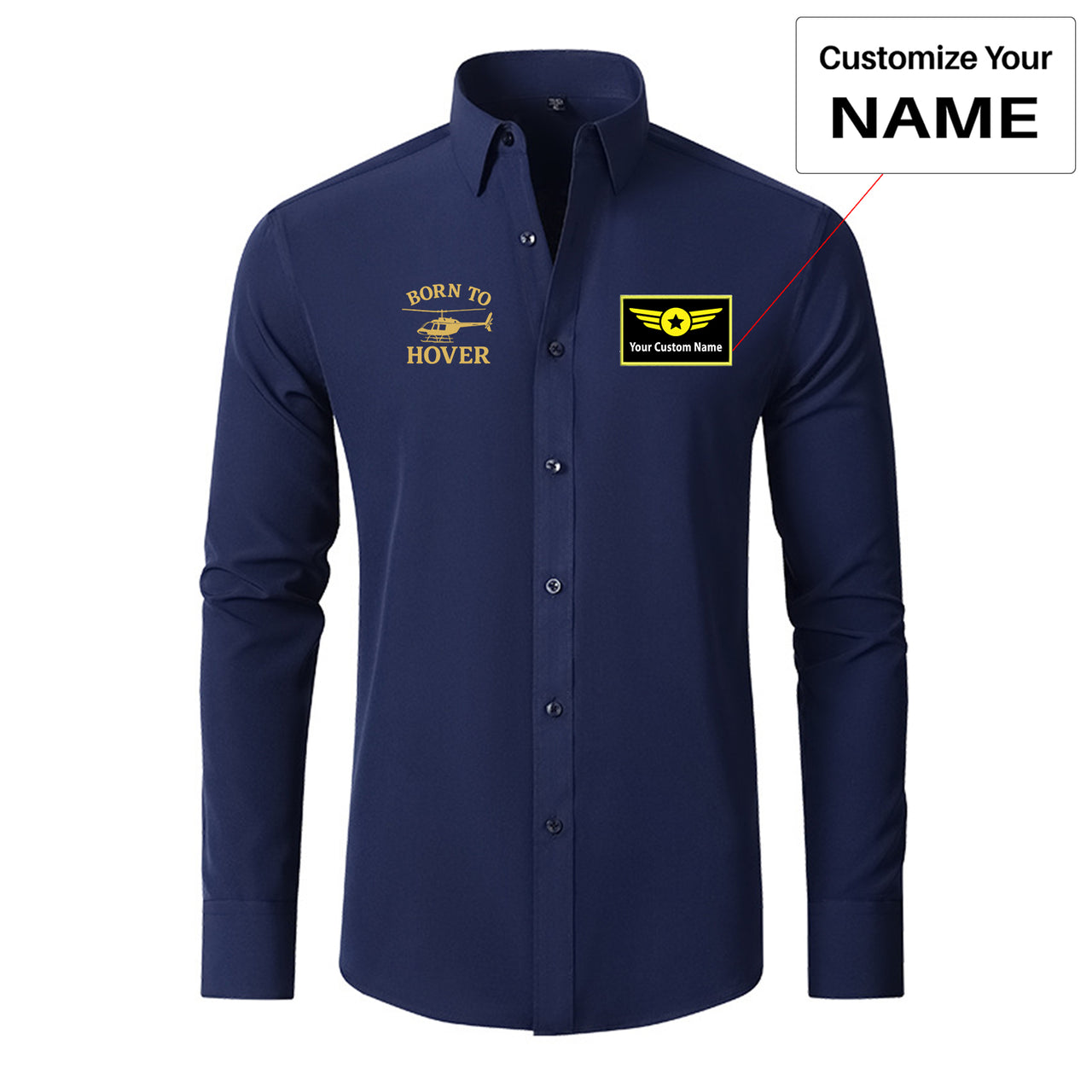 Born To Hover Designed Long Sleeve Shirts