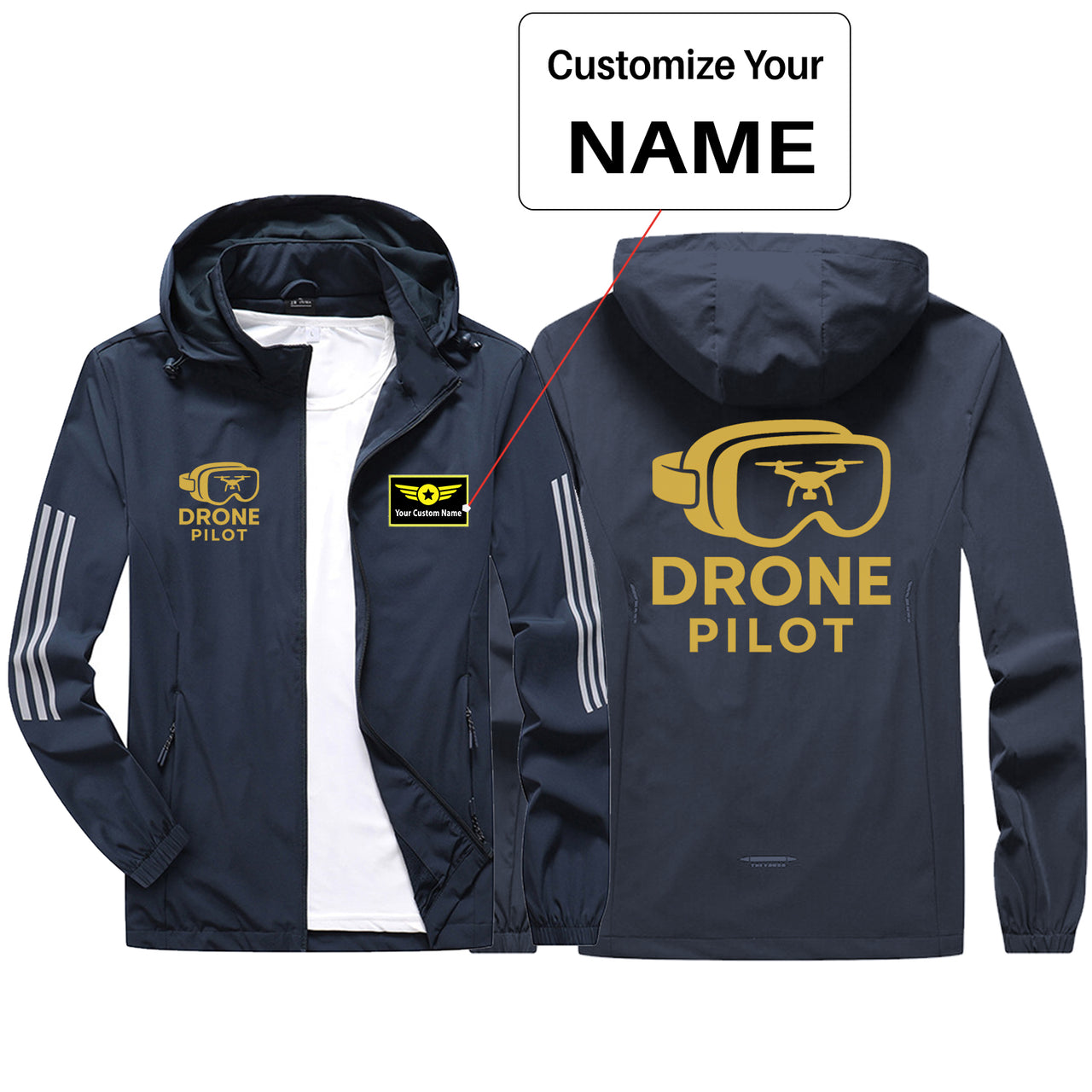 Googles & Drone Pilot Design Sport & Running Jackets