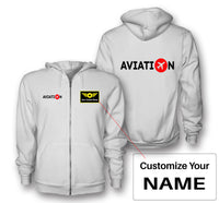 Thumbnail for Aviation Designed Zipped Hoodies