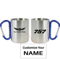 Thumbnail for 757 Flat Text Designed Stainless Steel Outdoors Mugs