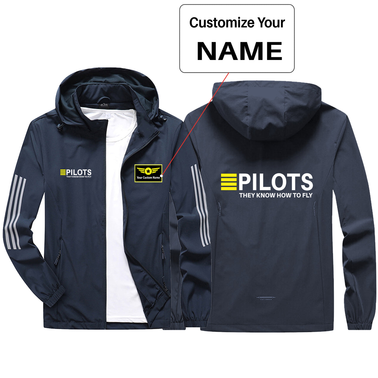 Pilots They Know How To Fly Sport & Running Jackets