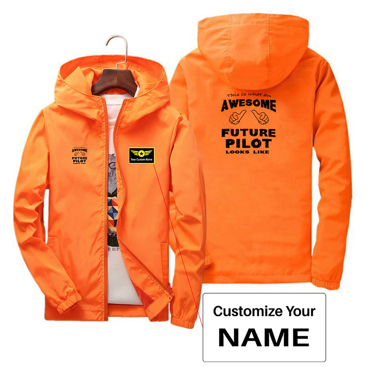 Future Pilot Designed Thin Windbreaker Jackets