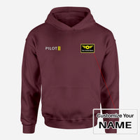Thumbnail for Pilot & Stripes (2 Lines) Designed Hoodies