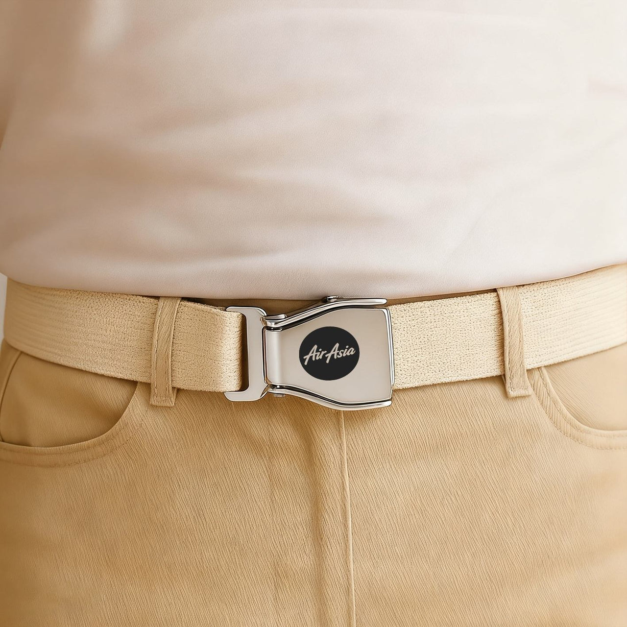 AirAsia Designed Fashion Airplane Seat Belts