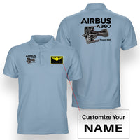 Thumbnail for Airbus A380 & Trent 900 Engine Designed Double Side Polo T-Shirts