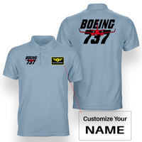 Thumbnail for Amazing Boeing 737 Designed Double Side Polo T-Shirts