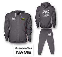Thumbnail for Boeing 747 - Queen of the Skies (2) Designed Zipped Hoodies & Sweatpants Set