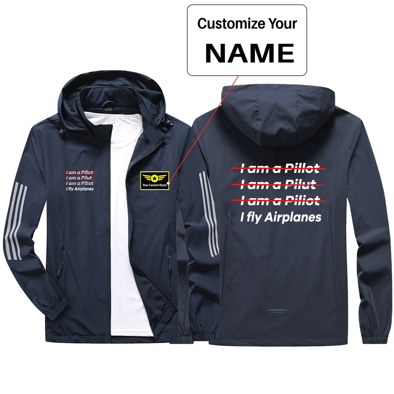 I Fly Airplanes Sport & Running Jackets
