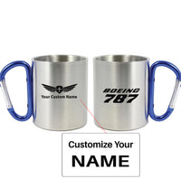 Thumbnail for Boeing 787 & Text Designed Stainless Steel Outdoors Mugs