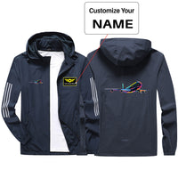 Thumbnail for Multicolor Airplane Sport & Running Jackets