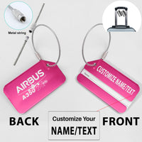 Thumbnail for Amazing Airbus A350 XWB Designed Fashion Metal Luggage Tags