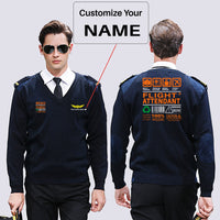 Thumbnail for Flight Attendant Label Designed Wool Pilot Sweaters