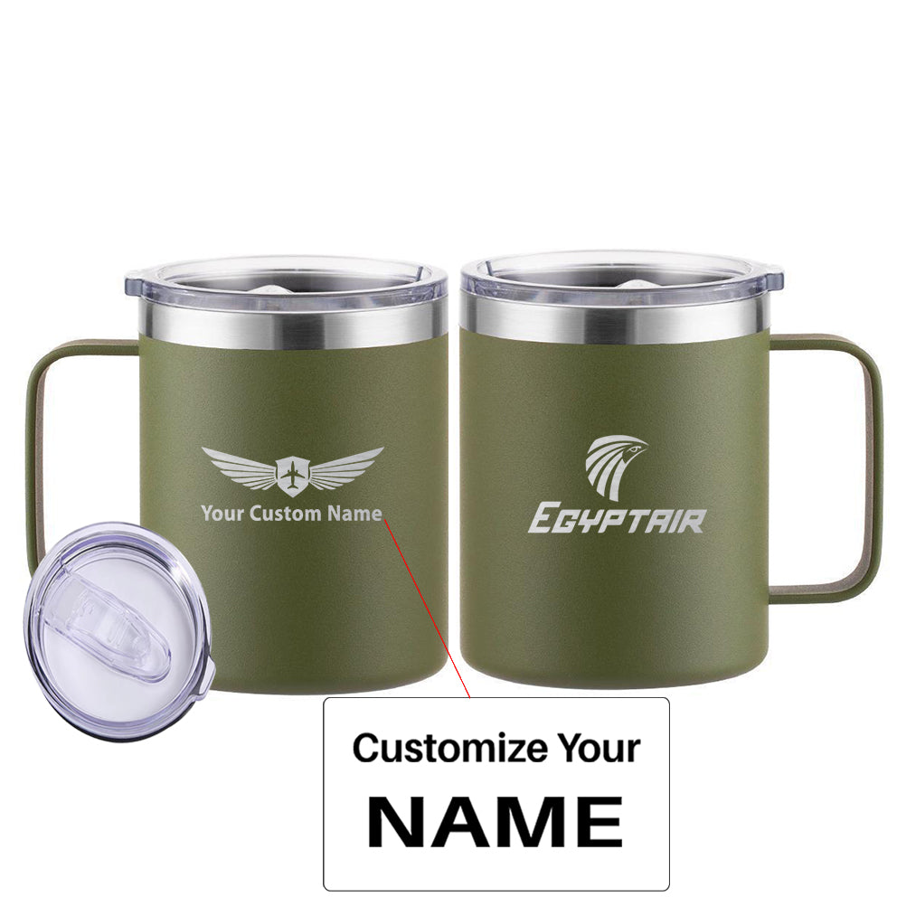 Egyptair Airlines Designed Stainless Steel Laser Engraved Mugs