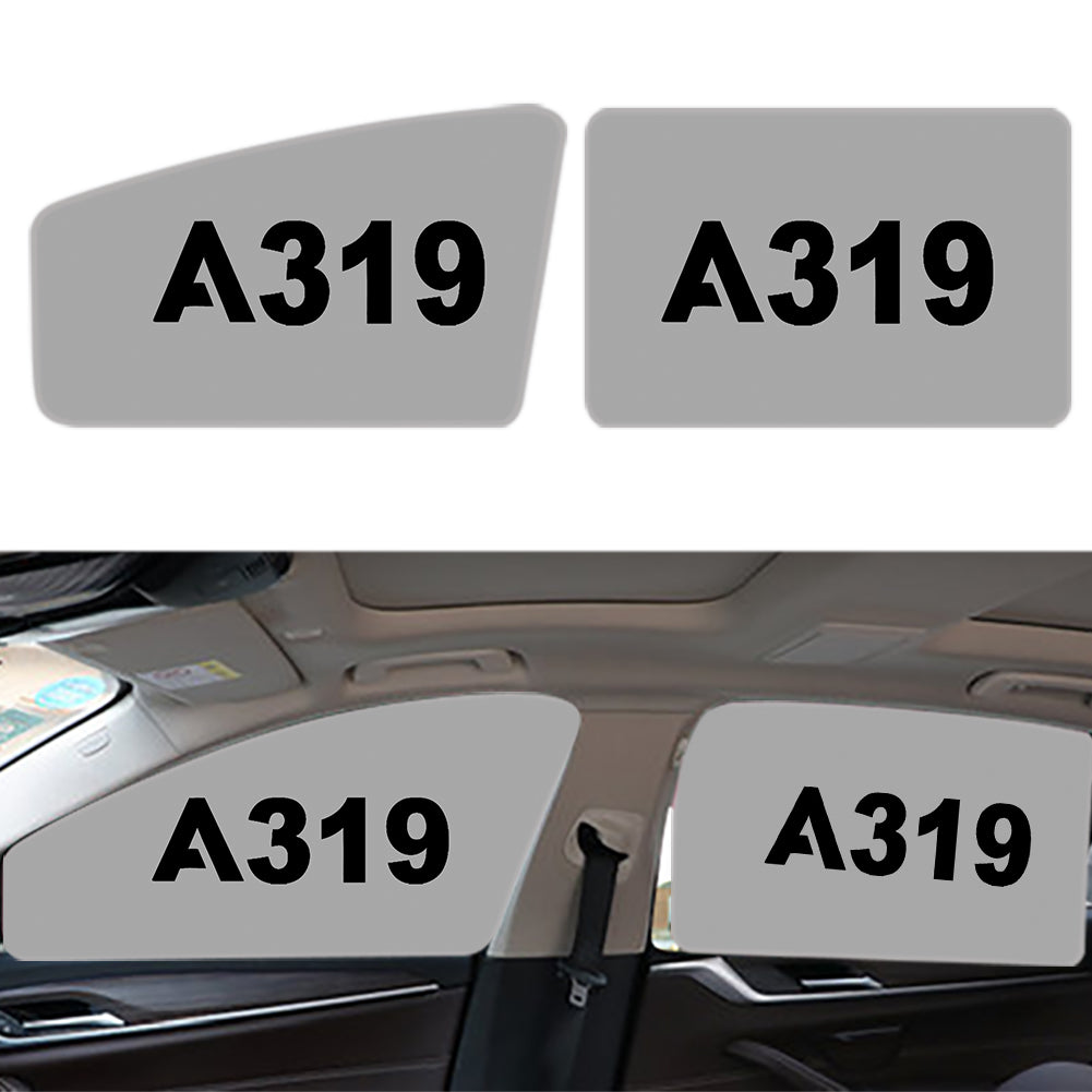 A319 Flat Text Designed Car Sun Shade (Side window)