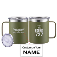 Thumbnail for Boeing 727 & Plane Designed Stainless Steel Laser Engraved Mugs