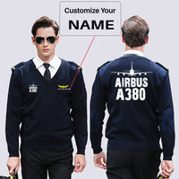 Thumbnail for Airbus A380 & Plane Designed Wool Pilot Sweaters