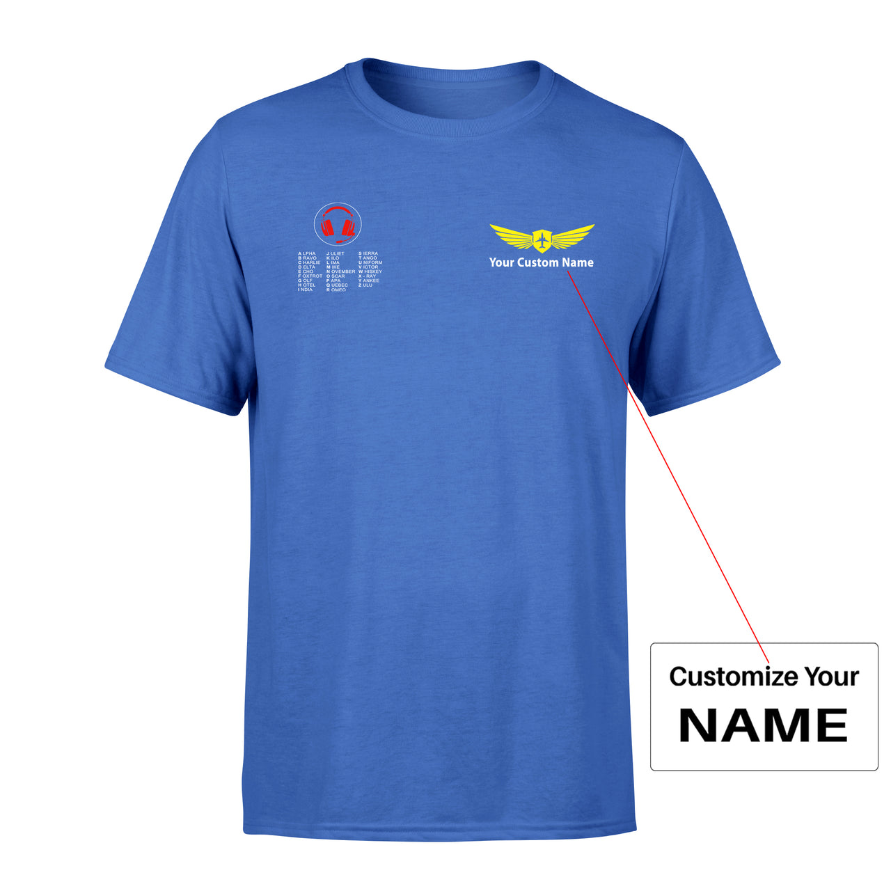 Aviation Alphabet 3 Designed Men T-Shirt