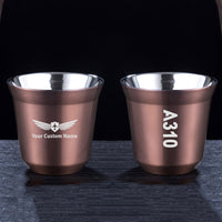 Thumbnail for A310 Text Designed Double Wall Stainless Steel Coffee Mugs